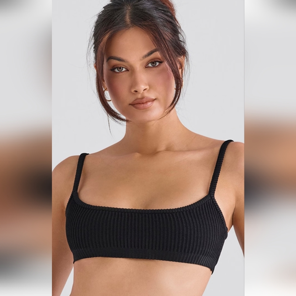 NWOT HOUSE OF CB LONDON MISCHA RIBBED KNIT BRALETTE